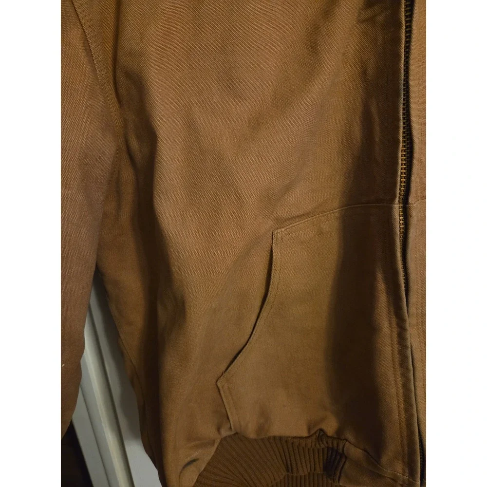Vintage Carhartt Duck Canvas Quilted Lined Jacket Mens Sz XL Brown J140 BRN USA